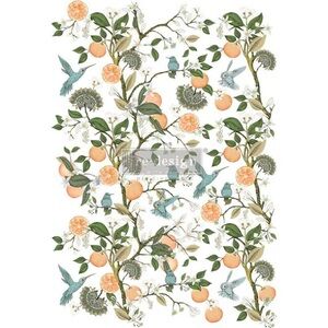 Redesign with Prima Decor Transfer ~ ORANGE GROVE 24” x 35”